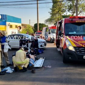 Motociclista avança preferencial e sofre ferimentos graves em Maringá Foto 8 Fotos de Motociclista avança preferencial e sofre ferimentos graves em Maringá