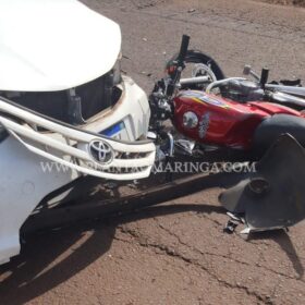 Motociclista portando cocaína e munições sofre ferimentos graves após bater em carro de policial em Maringá Foto 1 Fotos de Motociclista portando cocaína e munições sofre ferimentos graves após bater em carro de policial em Maringá