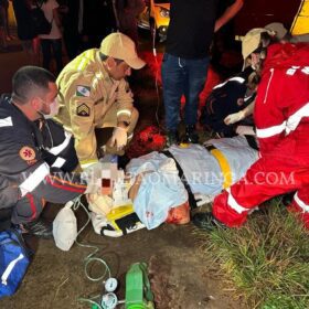 Câmera registra acidente que deixou pai e filho feridos em Sarandi Foto 1 Fotos de Câmera registra acidente que deixou pai e filho feridos em Sarandi