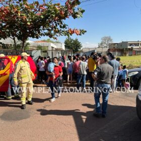 Princípio de incêndio atinge CMEI e causa pânico em Sarandi Foto 11 Fotos de Princípio de incêndio atinge CMEI e causa pânico em Sarandi
