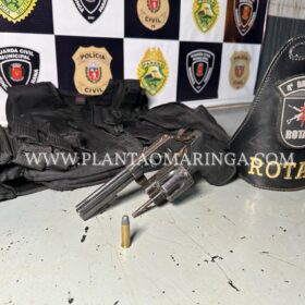 Rotam recupera moto roubada, apreende arma e prende dois suspeitos após roubo em Maringá Foto 6 Fotos de Rotam recupera moto roubada, apreende arma e prende dois suspeitos após roubo em Maringá