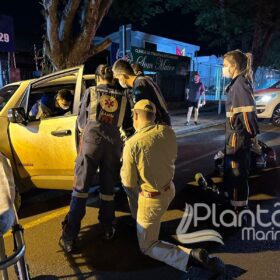 Câmera de segurança registra motorista avançando preferencial e causando acidente em Maringá Foto 3 Fotos de Câmera de segurança registra motorista avançando preferencial e causando acidente em Maringá