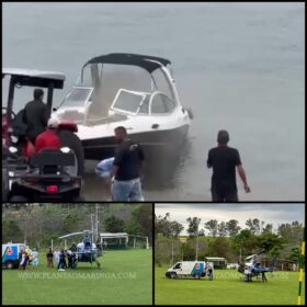 Lancha explode após piloto dar a partida e deixa pessoas feridas em Porto Rico Foto 1 Fotos de Lancha explode após piloto dar a partida e deixa pessoas feridas em Porto Rico