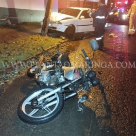 Pai e filha ficam feridos após batida entre moto e carro, em Maringá Foto 11 Fotos de Pai e filha ficam feridos após batida entre moto e carro, em Maringá