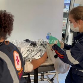 Homem cair de telhado durante conserto e é intubado em Maringá Foto 3 Fotos de Homem cair de telhado durante conserto e é intubado em Maringá