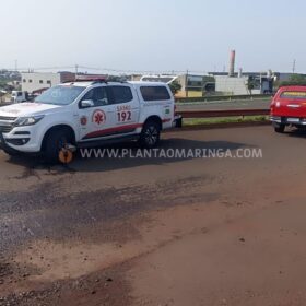 Homem sofre ferimentos graves ao ser atropelado por caminhão em Maringá Foto 10 Fotos de Homem sofre ferimentos graves ao ser atropelado por caminhão em Maringá