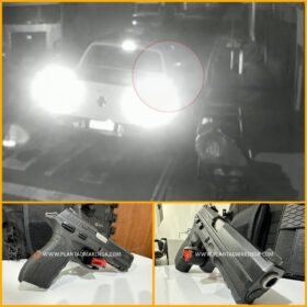 Imagens mostram homem atirando na casa da ex-namorada em Sarandi Foto 5 Fotos de Imagens mostram homem atirando na casa da ex-namorada em Sarandi