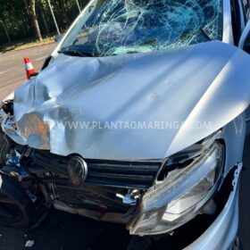 Casal sofre ferimentos graves após moto avançar preferencial em Maringá Foto 3 Fotos de Casal sofre ferimentos graves após moto avançar preferencial em Maringá