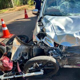 Casal sofre ferimentos graves após moto avançar preferencial em Maringá Foto 4 Fotos de Casal sofre ferimentos graves após moto avançar preferencial em Maringá