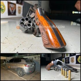 Trio é detido com carro roubado e portando arma de fogo em Maringá Foto 3 Fotos de Trio é detido com carro roubado e portando arma de fogo em Maringá