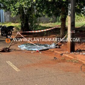 Jovem morre após bater moto contra poste em Maringá Foto 4 Fotos de Jovem morre após bater moto contra poste em Maringá