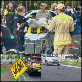 Motociclista tem perna arrancada em acidente em Maringá Foto 2 Fotos de Motociclista tem perna arrancada em acidente em Maringá