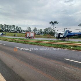 Dois helicópteros são acionados para resgatar vítimas de acidente na BR-376 Foto 5 Fotos de Dois helicópteros são acionados para resgatar vítimas de acidente na BR-376