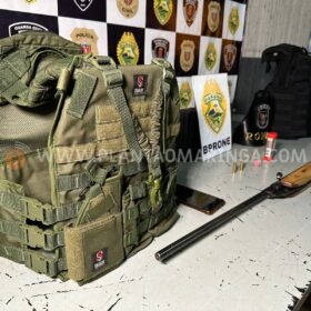 Suspeito de integrar quadrilha piratas do asfalto é preso com arma e coletes balísticos Foto 2 Fotos de Suspeito de integrar quadrilha piratas do asfalto é preso com arma e coletes balísticos