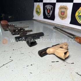 Empresário é preso após realizar disparos de arma de fogo no centro de Maringá Foto 4 Fotos de Empresário é preso após realizar disparos de arma de fogo no centro de Maringá