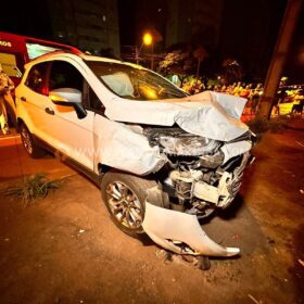 Homem é atropelado e prensado contra muro após discussão em Maringá Foto 2 Fotos de Homem é atropelado e prensado contra muro após discussão em Maringá