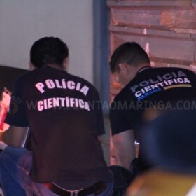 Fotos de Homem é executado com 13 tiros após ser chamado na porta de casa Maringá e suspeita é de crime passional 