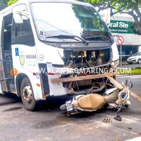 Motorista de micro-ônibus avança preferencial e causa grave acidente em Maringá Foto 2 Fotos de Motorista de micro-ônibus avança preferencial e causa grave acidente em Maringá