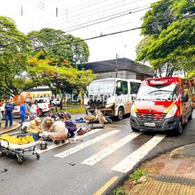 Motorista de micro-ônibus avança preferencial e causa grave acidente em Maringá Foto 8 Fotos de Motorista de micro-ônibus avança preferencial e causa grave acidente em Maringá