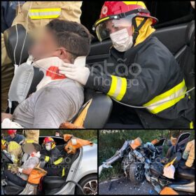 Batida frontal entre dois carros deixa cinco pessoas feridas em Maringá Foto 21 Fotos de Batida frontal entre dois carros deixa cinco pessoas feridas em Maringá