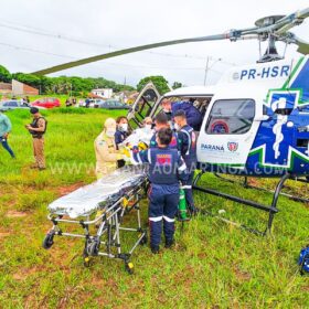 Homem é socorrido de helicóptero após ser baleado em Maringá; estado é grave Foto 3 Fotos de Homem é socorrido de helicóptero após ser baleado em Maringá; estado é grave