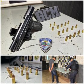 Homem com mandado de prisão em aberto por homicídio é preso com pistola, em Sarandi Foto 1 Fotos de Homem com mandado de prisão em aberto por homicídio é preso com pistola, em Sarandi