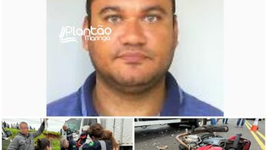 Fotos de A caminho do trabalho homem morre após bater moto de frente com caminhão, em Maringá