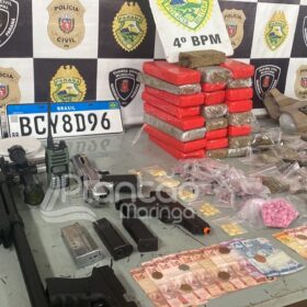 Casal é preso ao ser flagrado transportando drogas em carro roubado em Maringá Foto 1 Fotos de Casal é preso ao ser flagrado transportando drogas em carro roubado em Maringá