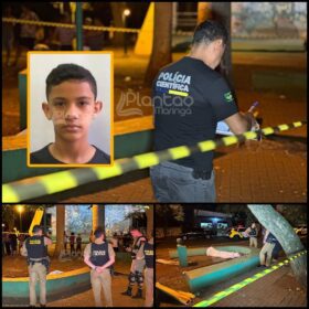 Jovem é executado a tiros e mulher é baleada em praça na zona sul de Maringá Foto 11 Fotos de Jovem é executado a tiros e mulher é baleada em praça na zona sul de Maringá