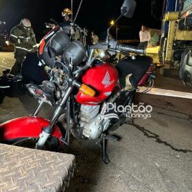 Motociclista é intubado após bater em caminhão em Maringá Foto 5 Fotos de Motociclista é intubado após bater em caminhão em Maringá