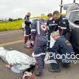 Motociclista morre em acidente após bater de frente com caminhão em Maringá Foto 6 Fotos de Motociclista morre em acidente após bater de frente com caminhão em Maringá