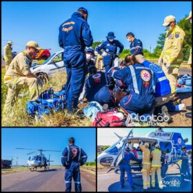 Motorista é socorrido de helicóptero após ser ejetado de veículo em capotamento Foto 11 Fotos de Motorista é socorrido de helicóptero após ser ejetado de veículo em capotamento
