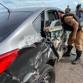 Fotos de Piratas do asfalto atiram contra caminhão durante tentativa de roubo