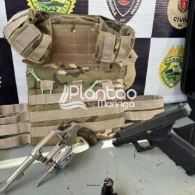 Polícia Militar prende traficante e apreende carros roubados, armas e drogas em Maringá Foto 18 Fotos de Polícia Militar prende traficante e apreende carros roubados, armas e drogas em Maringá