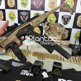 Polícia Militar prende traficante e apreende carros roubados, armas e drogas em Maringá Foto 20 Fotos de Polícia Militar prende traficante e apreende carros roubados, armas e drogas em Maringá