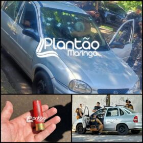 Sobrinho é morto e tio é baleado dentro de carro em Maringá Foto 2 Fotos de Sobrinho é morto e tio é baleado dentro de carro em Maringá