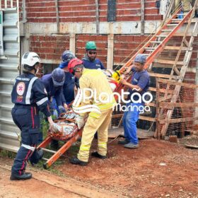 Trabalhador fica ferido ao cair em laje de construção em Maringá Foto 12 Fotos de Trabalhador fica ferido ao cair em laje de construção em Maringá