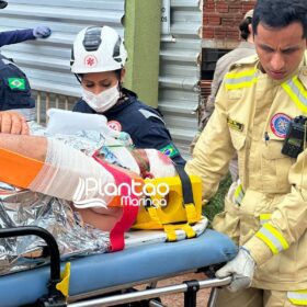Trabalhador fica ferido ao cair em laje de construção em Maringá Foto 4 Fotos de Trabalhador fica ferido ao cair em laje de construção em Maringá
