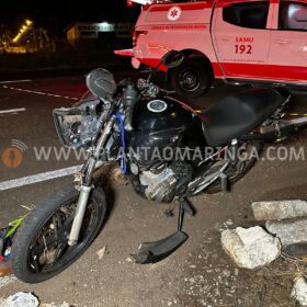 Motociclista fica gravemente ferido após acidente em Maringá Foto 4 Fotos de Motociclista fica gravemente ferido após acidente em Maringá