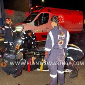 Mulher fica ferida após bater moto em carro estacionado em Maringá Foto 6 Fotos de Mulher fica ferida após bater moto em carro estacionado em Maringá