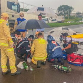 Mulher morre ao ser atropelada na rodovia em Maringá Foto 2 Fotos de Mulher morre ao ser atropelada na rodovia em Maringá
