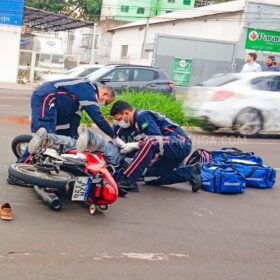 Pedestre atropelado fora da faixa de pedestres em Maringá é socorrido em estado gravíssimo Foto 3 Fotos de Pedestre atropelado fora da faixa de pedestres em Maringá é socorrido em estado gravíssimo