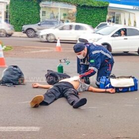 Pedestre atropelado fora da faixa de pedestres em Maringá é socorrido em estado gravíssimo Foto 5 Fotos de Pedestre atropelado fora da faixa de pedestres em Maringá é socorrido em estado gravíssimo