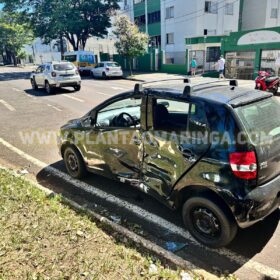 Câmera de segurança registra carro avançando preferencial e causando grave acidente em Maringá Foto 4 Fotos de Câmera de segurança registra carro avançando preferencial e causando grave acidente em Maringá
