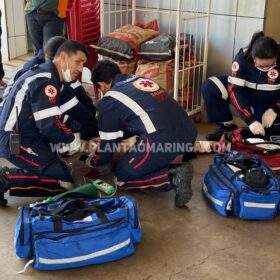 Câmera de segurança flagra momento em que homem é esfaqueado por colega de trabalho, em Maringá. Foto 5 Fotos de Câmera de segurança flagra momento em que homem é esfaqueado por colega de trabalho, em Maringá.