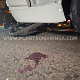 Ciclista de 18 anos é intubado após ser atropelado por caminhão em Maringá. Foto 3 Fotos de Ciclista de 18 anos é intubado após ser atropelado por caminhão em Maringá.