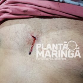 Cliente de bar é esfaqueado no peito durante assalto em Maringá Foto 4 Fotos de Cliente de bar é esfaqueado no peito durante assalto em Maringá