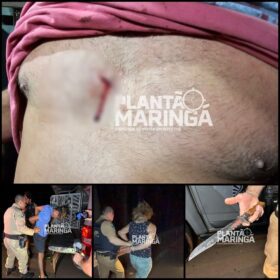 Cliente de bar é esfaqueado no peito durante assalto em Maringá Foto 10 Fotos de Cliente de bar é esfaqueado no peito durante assalto em Maringá