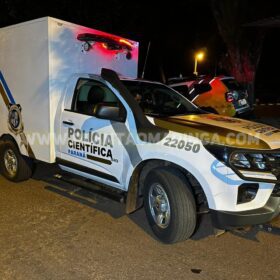 Fotos de Homem é executado a tiros dentro de caminhonete em Maringá; ele teria sido vítima de uma emboscada