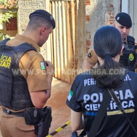 Homem é executado com 14 tiros no quintal de uma residência, em Maringá Foto 1 Fotos de Homem é executado com 14 tiros no quintal de uma residência, em Maringá